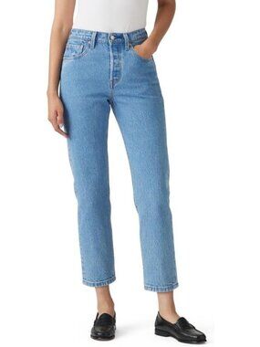 Stylish Women's High-Waisted Crop Jeans | Classic Fit, Versatile Denim, Trendy